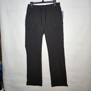 Jockey Black Scrub Pants Size MT Women's Drawstring Waist Straight Leg  NWT